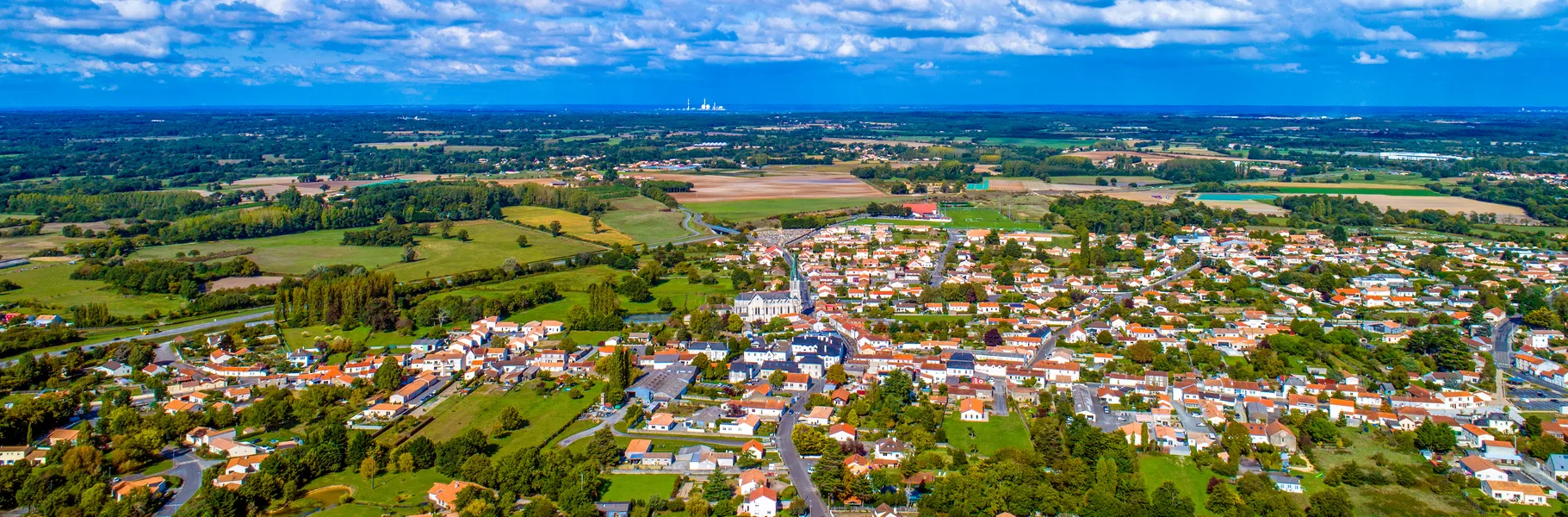 Arthon en Retz vue aerienne loire atlantique